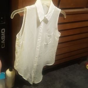 Transparent button up blouse